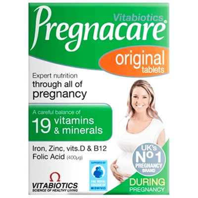 Pregnacare Original 19 Vitamins & Minerals Pregnancy Supplement 30 film-coated tablets